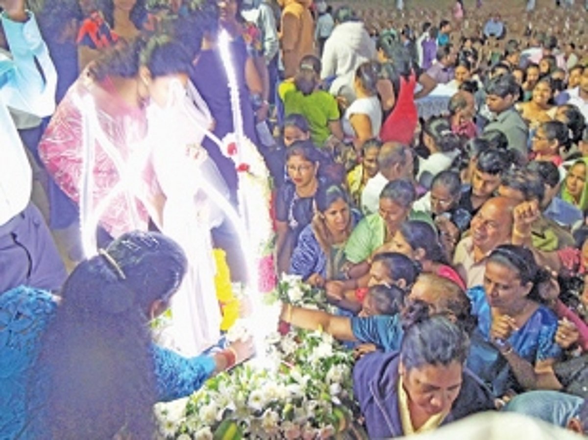 Mother Mary procession today