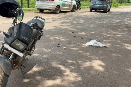 Motorcyclist Injured in Collision With Car at Cacora, Curchorem