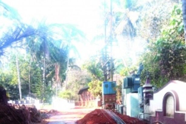 Motoring through Rachol village roads is harrowing