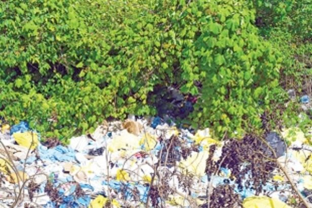 Mound of bio-medical waste creating environmental crisis