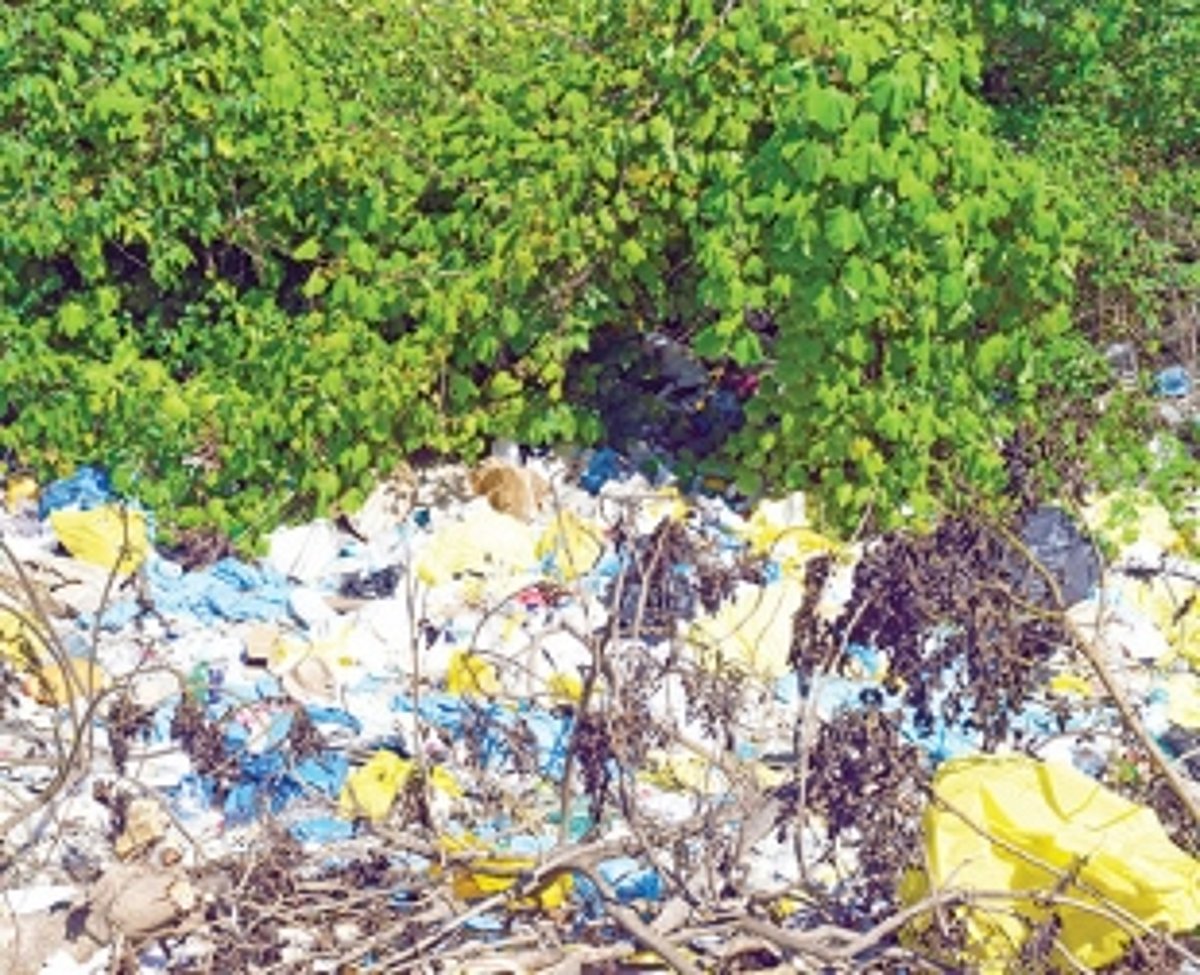 Mound of bio-medical waste creating environmental crisis