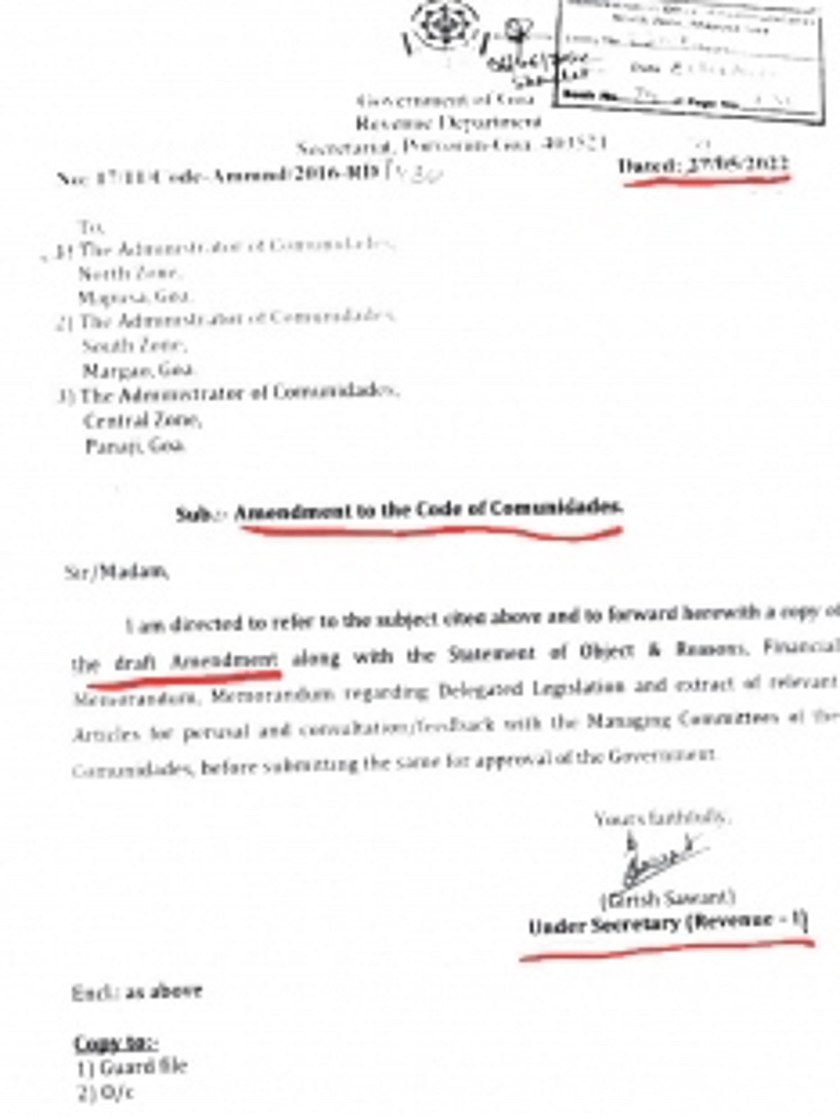 Move to usurp Comunidade land was taken before elections