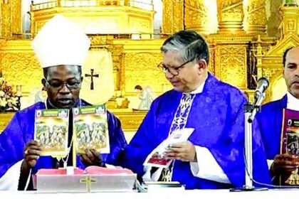 Mozambican bishop celebrates first English Mass at Panjim Church