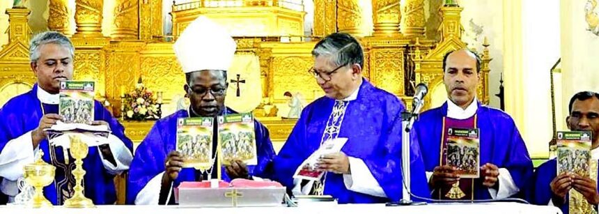 Mozambican bishop celebrates first English Mass at Panjim Church 1 Mozambican bishop celebrates first English Mass at Panjim Church