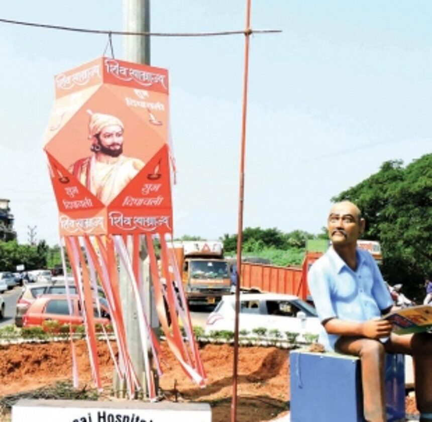Much ado about Diwali lantern at Gogol circle