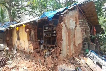 Mud-Walled House Collapses During Repairs in Pre-Monsoon Prep, Raises Safety and Ownership Concerns