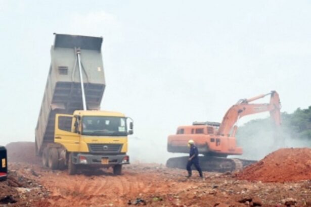 Mud used to cover 60% Sonsoddo dump, fire subsides