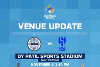 Mumbai city FC’s AFC Champions league home fixture against Al Hilal shifted to Navi Mumbai