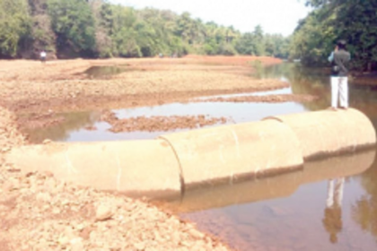 Murdi, Baga oppose bhandara  project on Opa-Khandepar River