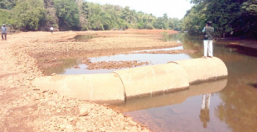 Murdi, Baga oppose bhandara project on Opa-Khandepar River 1 Murdi, Baga oppose bhandara project on Opa-Khandepar River