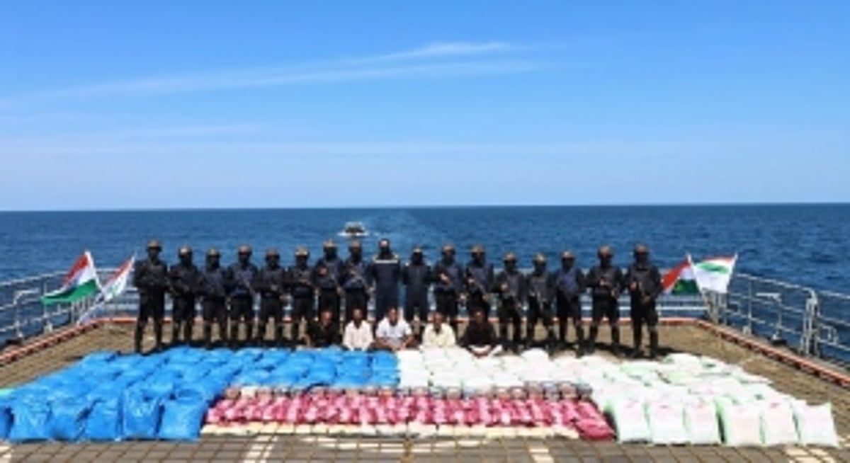 NCB and Indian Navy Seize Record 3,500 kg of Drugs off Gujarat Coast