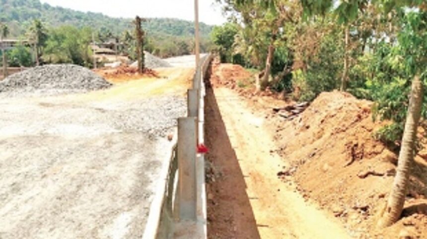 NH 66 expansion: Poor planning  leaves Ugvem village split in two parts