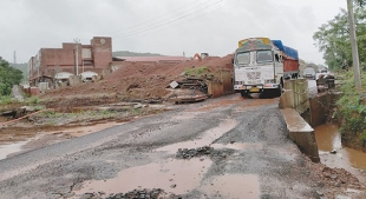 NH-66 from Patradevi to Dhargal, a death trap for motorists