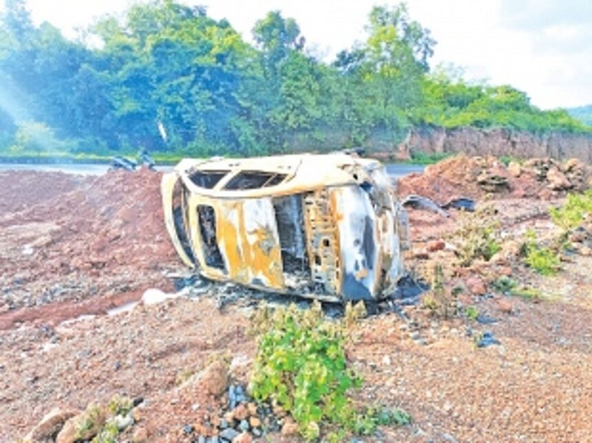 NH 66 from Patradevi to Dhargalim turns into a death trap