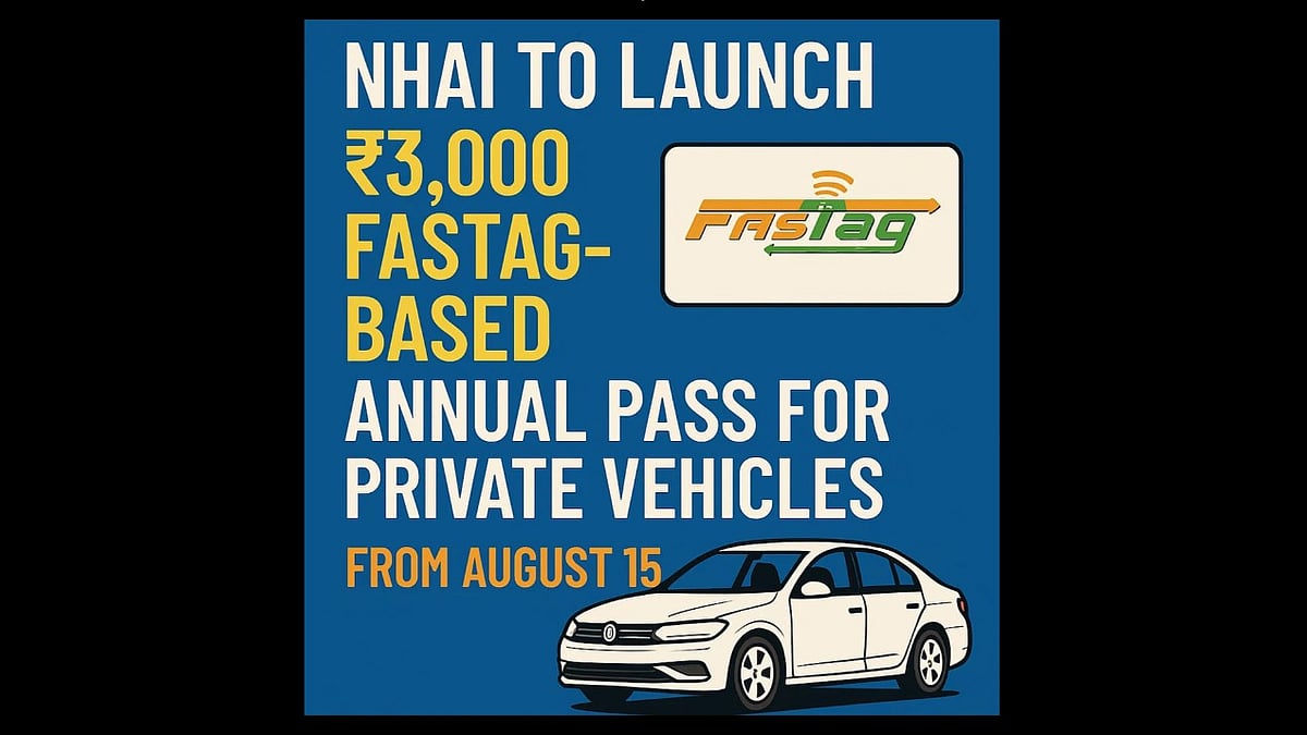 NHAI to Launch ₹3,000 FASTag-Based Annual Pass for Private Vehicles from August 15