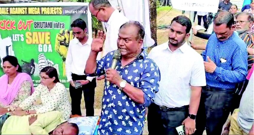 NO MEANS NO: Goans rally IN Sancoale. Rally FOR Premanand, rally AGAINST Bhutani project 1 NO MEANS NO: Goans rally IN Sancoale. Rally FOR Premanand, rally AGAINST Bhutani project