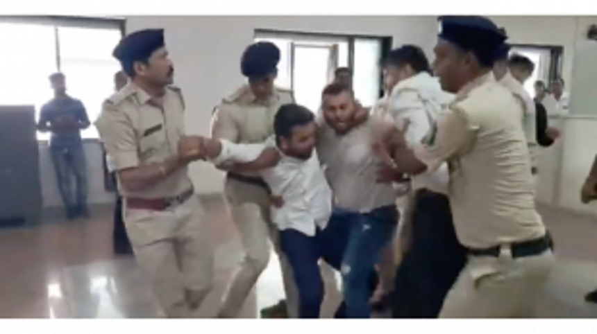 NSUI Members Detained in Protest Over Unpaid Student Volunteers for National Games; Accuse 'Shahjahan Scam’