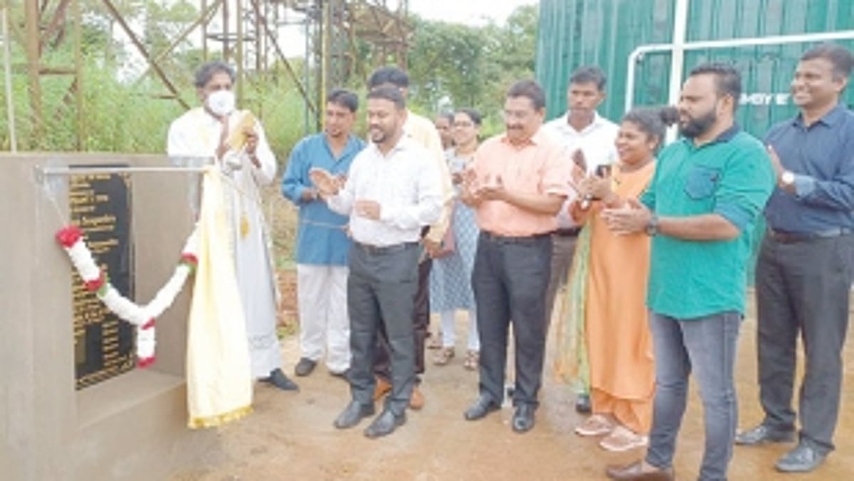 Nagoa VP commission  bio-gas plant of 1 TPD