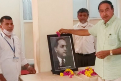 Naik pays tribute to  Dr Ambedkar