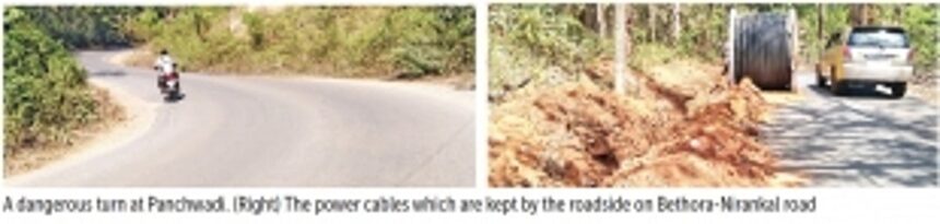 Narrow roads in Bethora, Panchwadi  are in need of urgent widening