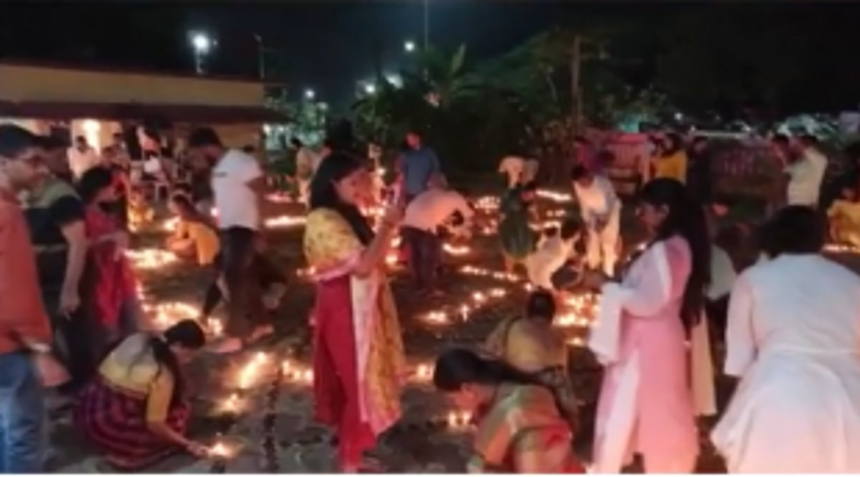 Narsimha Sateri Sanstha at Chicalim lit 5001 lamps