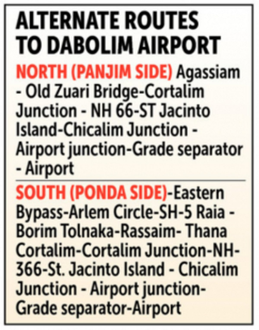 National Games: Traffic advisory for travellers headed to Dabolim Airport today