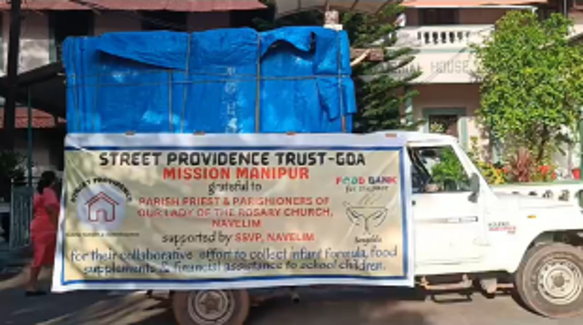 Navelim Residents Unite to Provide Vital Support for Manipur Relief Efforts