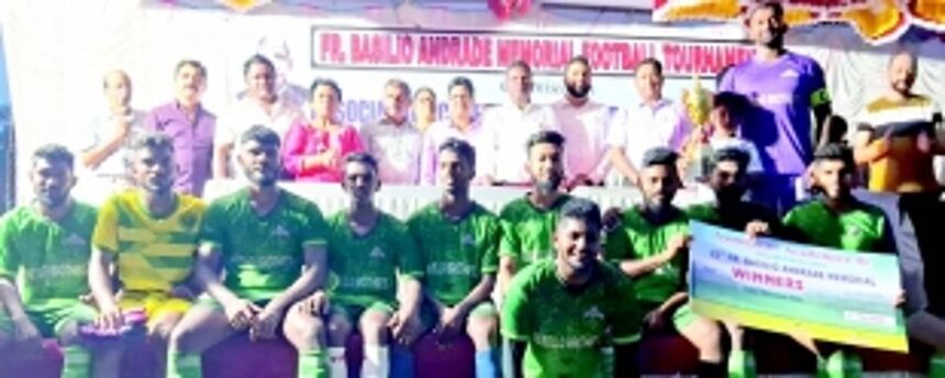 Navelim Sporting Club take home  Fr Basilio Memorial Trophy