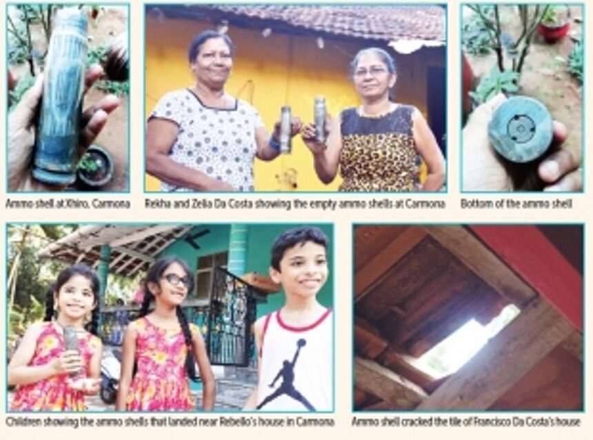 Navy visits houses in Carmona affected by ammo shell falling