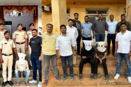 Nearly 6 kgs of Ganja narcotic substance seized by Crime Branch and Calangute police in two different raids