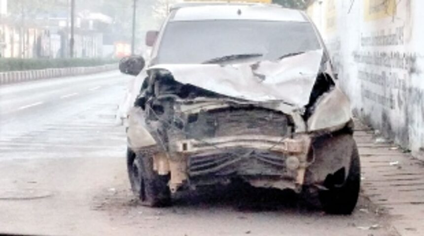 Need to shift accident vehicles from main road at Vasco 1 Need to shift accident vehicles from main road at Vasco