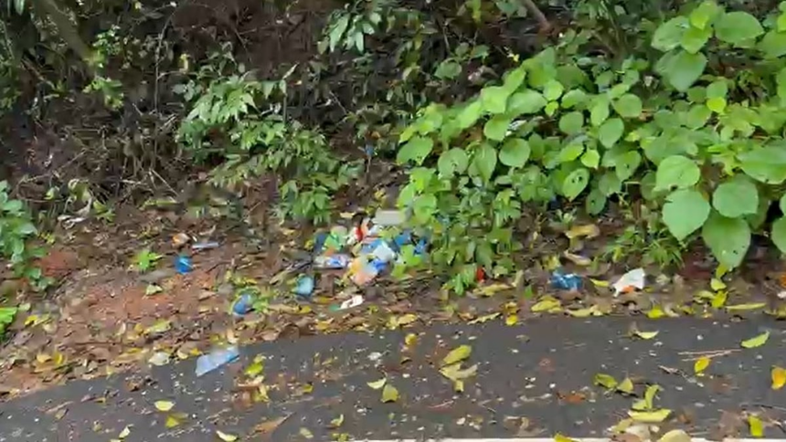 Neglect Turns Bamanbudo Waterfall Into Health Hazard: Overflowing Garbage, Poor Maintenance Alarming Visitors 1 Neglect Turns Bamanbudo Waterfall Into Health Hazard: Overflowing Garbage, Poor Maintenance Alarming Visitors