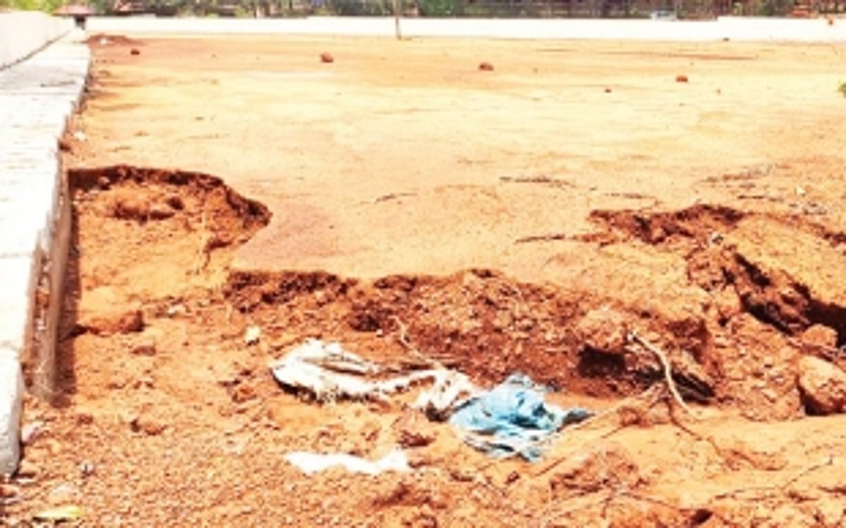 Netravali youth criticise ‘poor’ construction of playground