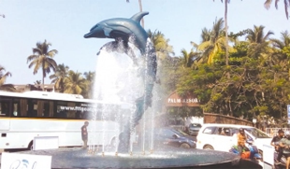 New Dolphin Circle fountain inaugurated at Calangute