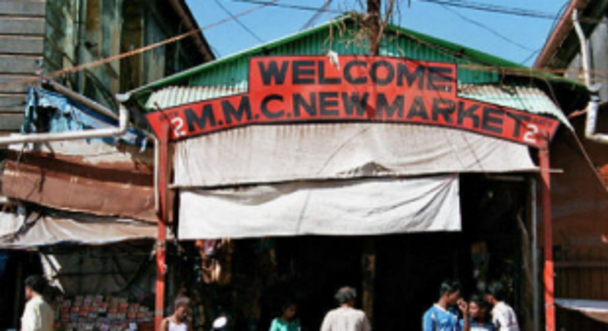 New Margao market  non-essential shops shut by police