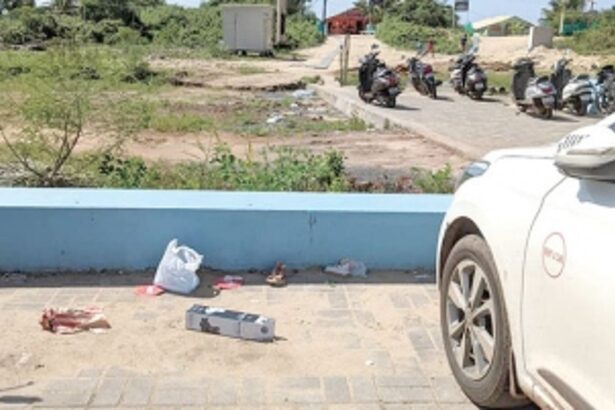 New car park at Benaulim Beach, an ideal joint for mischief mongers!