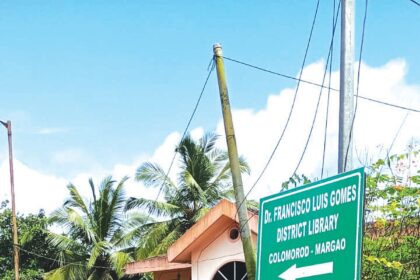 New signboards guide visitors to Dr Francisco Luis Gomes Library in Colmorod