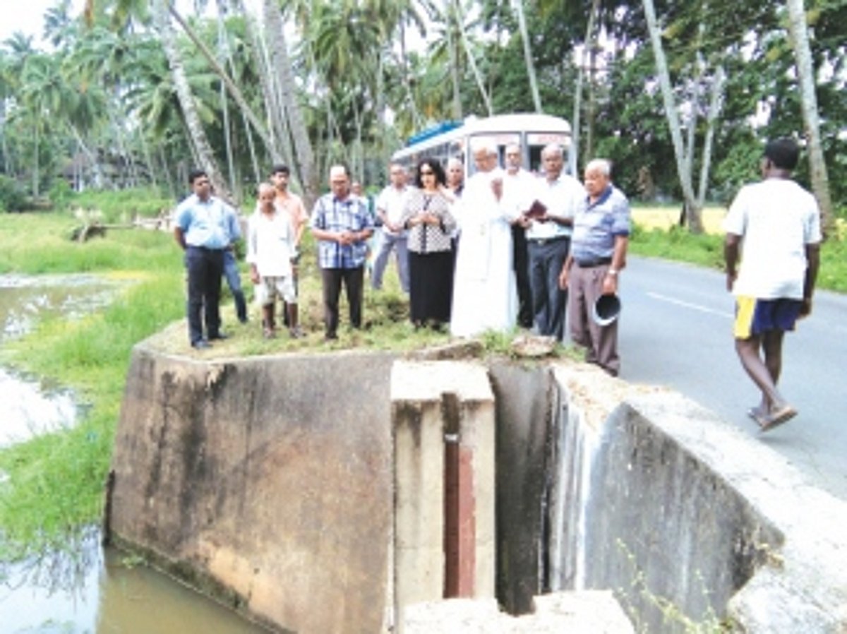 New sluice gates  installed for  Velsao farmers
