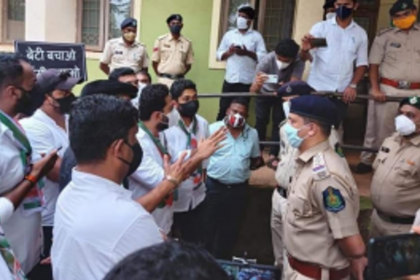 Newborn’s death:  Youth Cong protest  at Agassaim PS