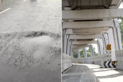 Newly opened Patna flyover caves in after heavy rain, just two months post-inauguration