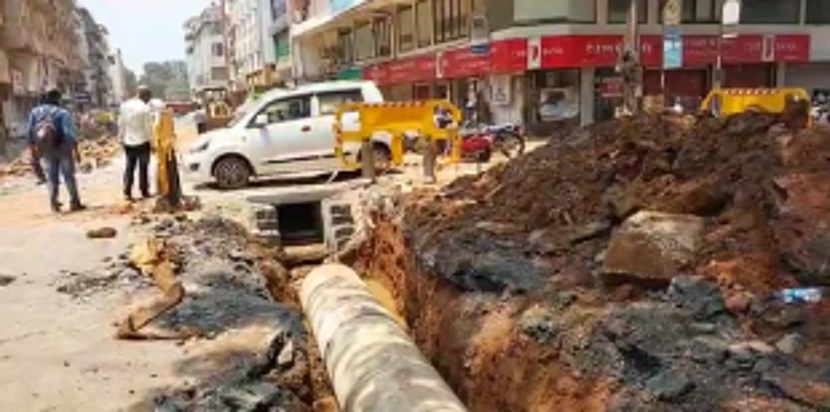 Newly tarred roads in Panjim, excavated once again