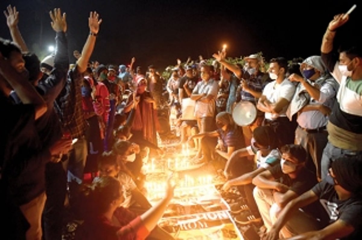 Night vigil at Arossim rail track curtailed midway