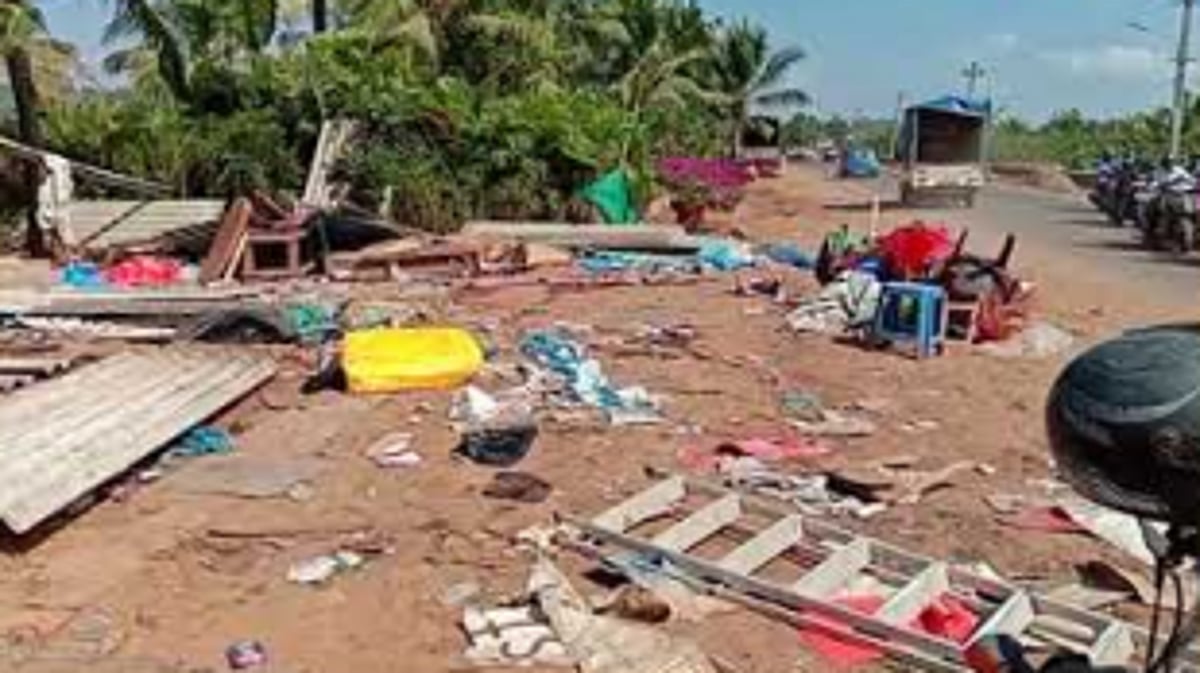 Nine shops demolished at Canca