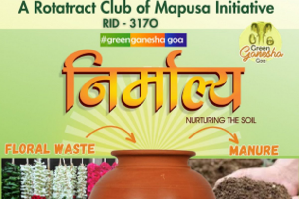 Nirmalya Kalash at 30 places to collect floral waste in Mapusa
