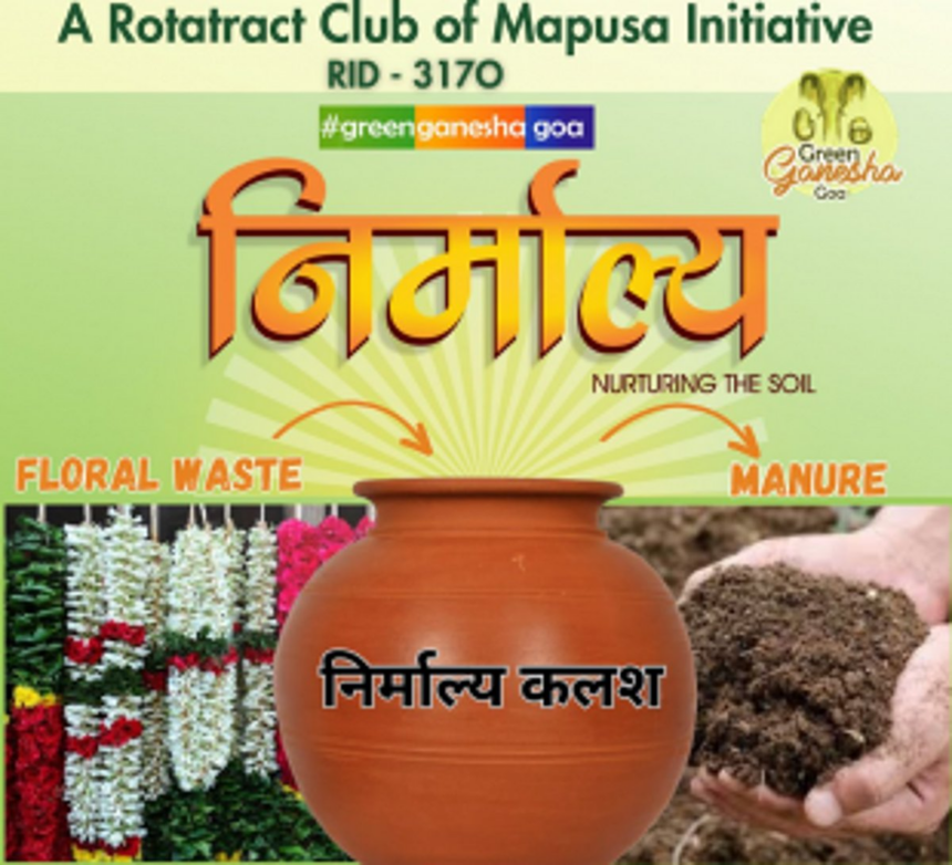 Nirmalya Kalash at 30 places to collect floral waste in Mapusa