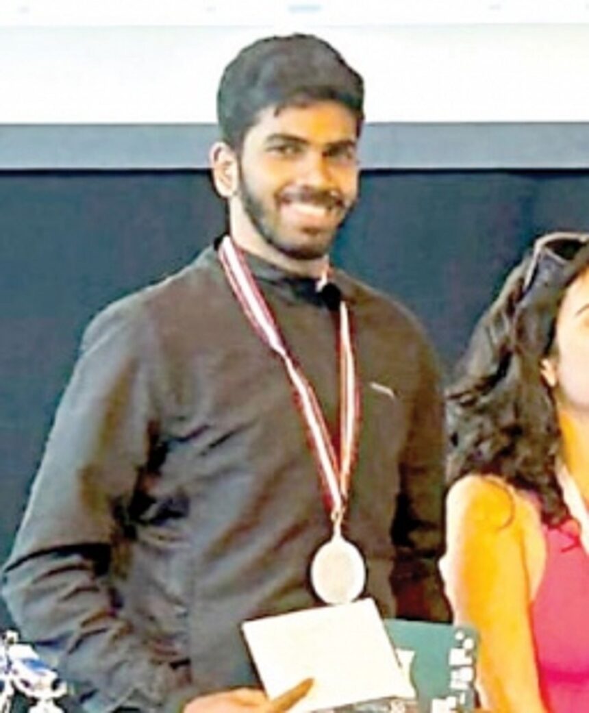 Nitish wins silver in Latvia