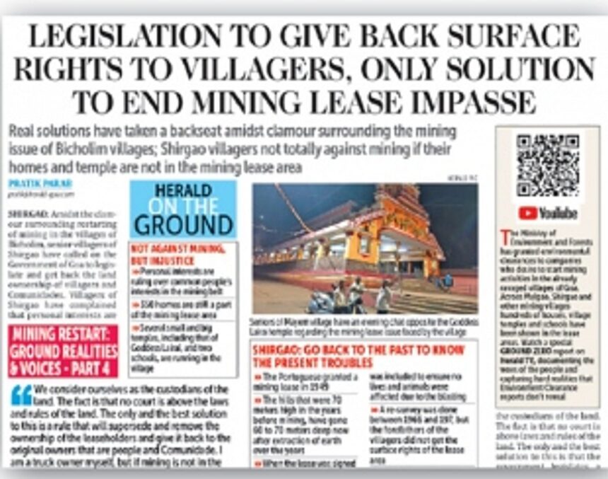 No mining ops around leases, says CM, but locals ask ‘What about houses?’