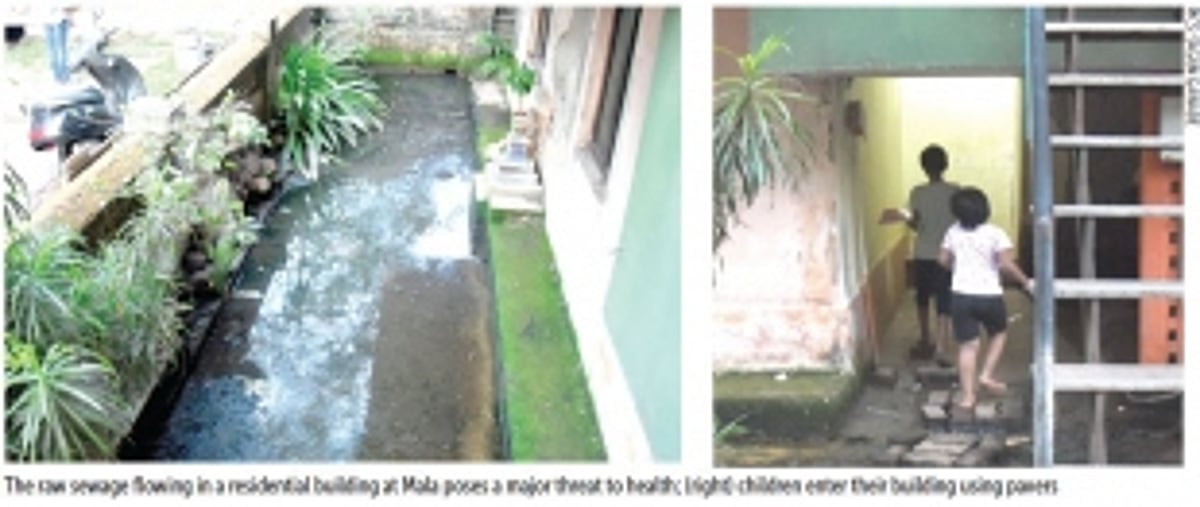 No relief for Mala residents as sewage continues to flood public drains, lands at doorsteps of people