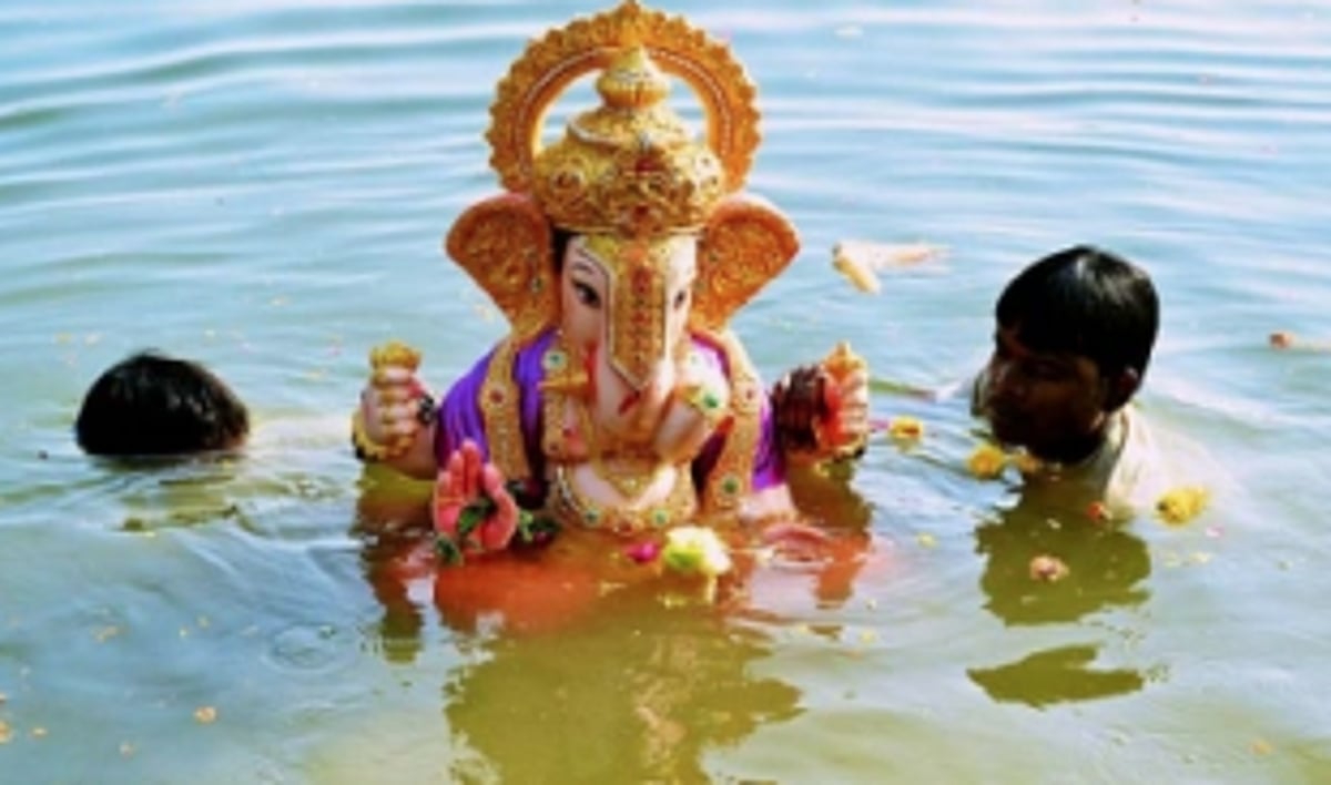 No traditional Ganesh idol immersion procession at Adpoi this year
