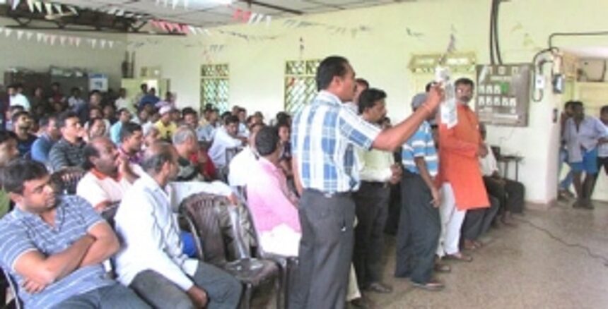 Noisy scenes in Mayem over sale of scrap